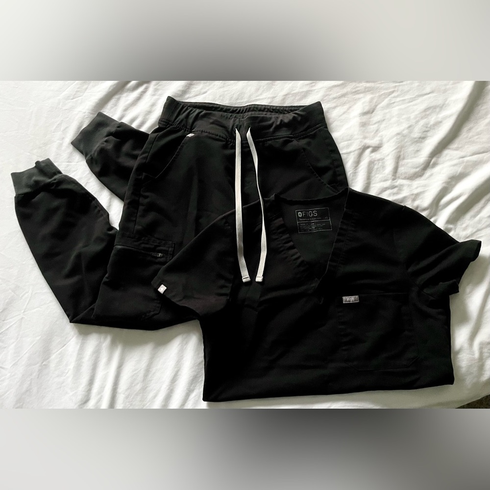 FIGS XS Black Zamora Joggers
